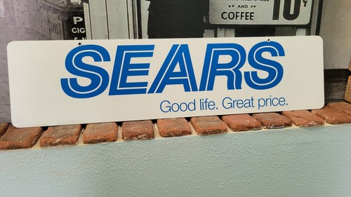 Sears aluminum display sign
